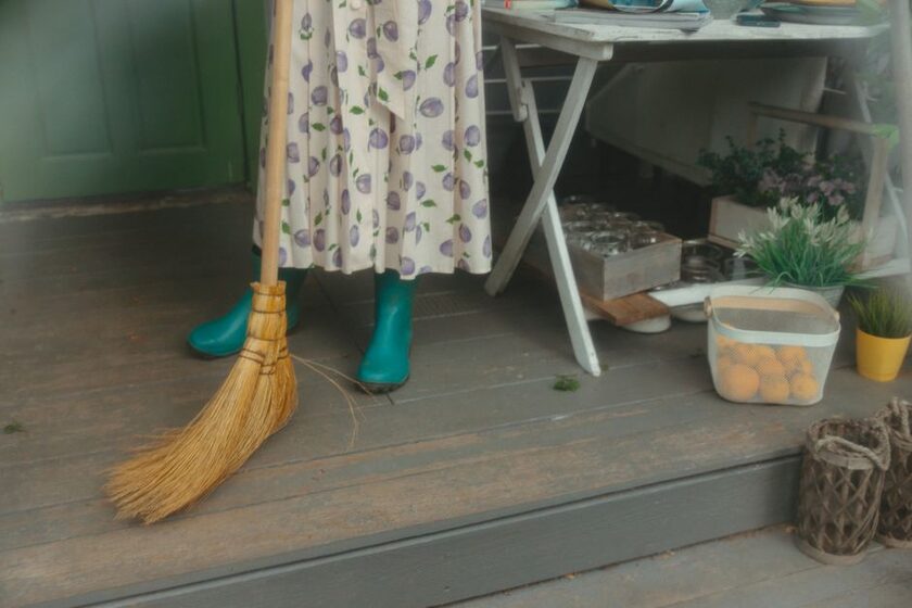 Balai-brosse rigide pour redresser les brins Gardena